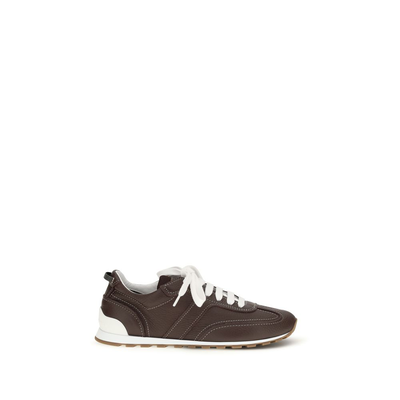 Brown calf leather bos taurus athletic sneakers, Brown, medium