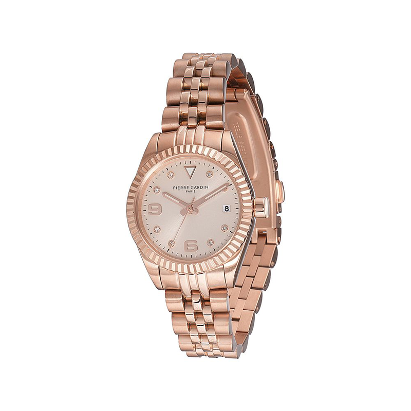Multicolor stainless steel dress watch-null