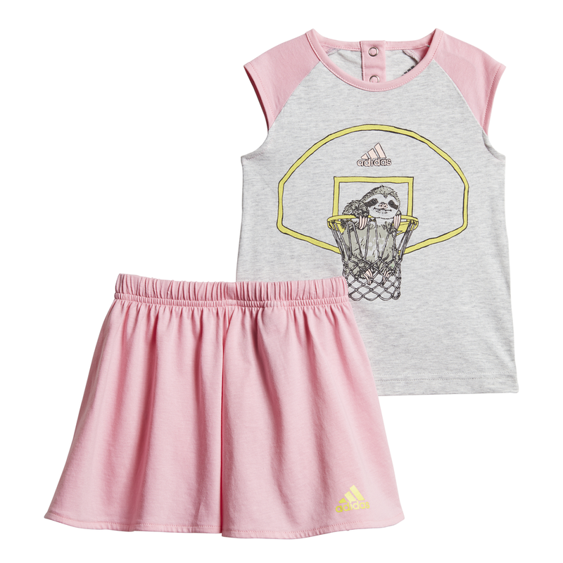 Adidas infants girls clothing i animasl set pink dv1257-null
