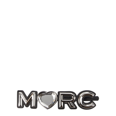 Gray brass hair clip, Grey, medium
