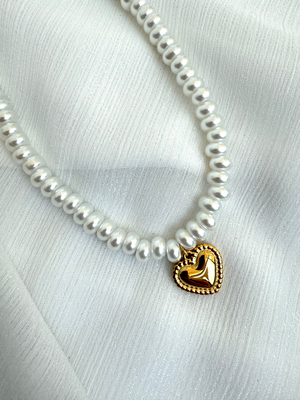 &ldquo;amour pearl&rdquo; necklace, , medium