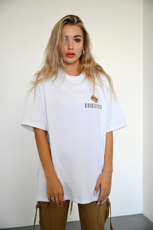 Halloumi oversized t-shirt white-null