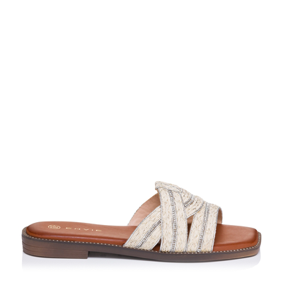 Envie women mules, Beige, medium