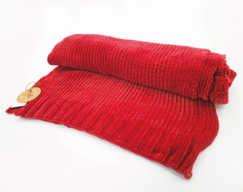 Super-soft velvet scarf red - red-null