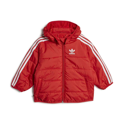 Adidas padded jacket, Red, medium