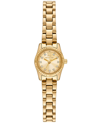 Michael kors micro petite lexington women's watch 19mm, Gold, medium