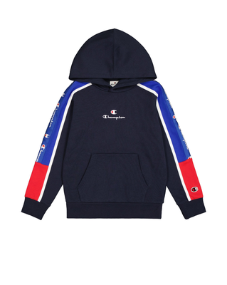 Champion boys hooded sweatshirt, Navy, medium
