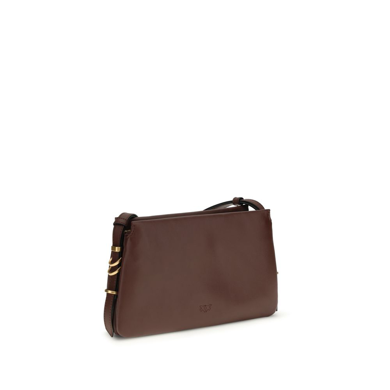 Brown calf leather bos taurus shoulder bag-null