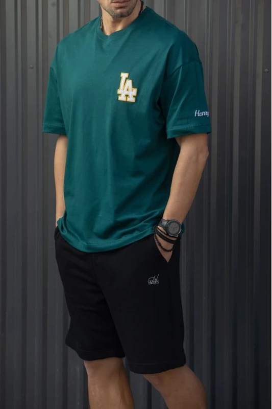 Henry la premium logo embroidery tshirt-null