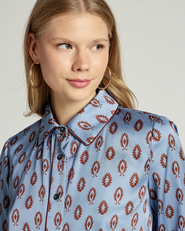 Shirt satin printed image number null