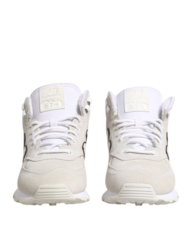 Off white suede sneakers shoes-null