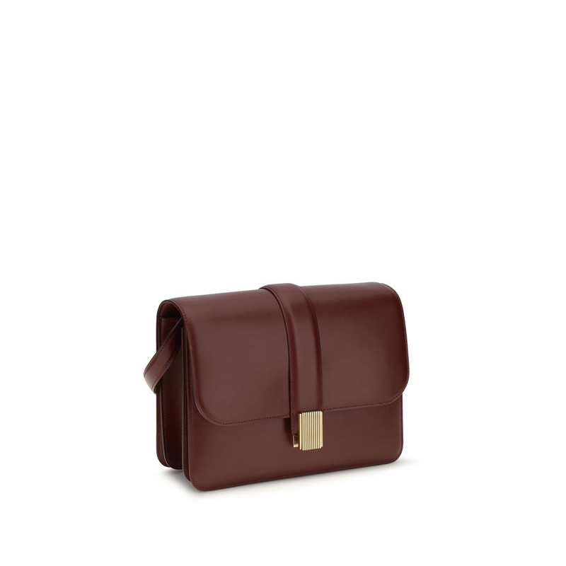 Bordeaux calf leather bos taurus shoulder bag-null
