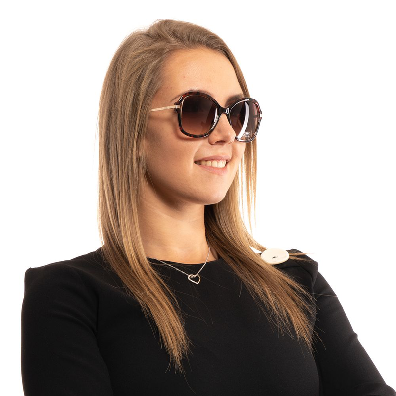 Brown metal & plastic sunglasses-null