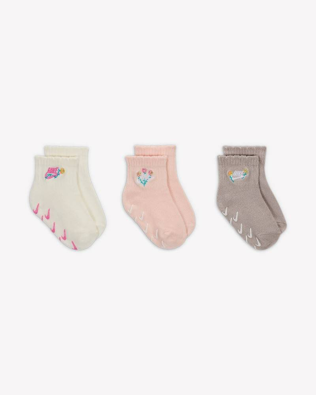 3pk girls flowral sock-null