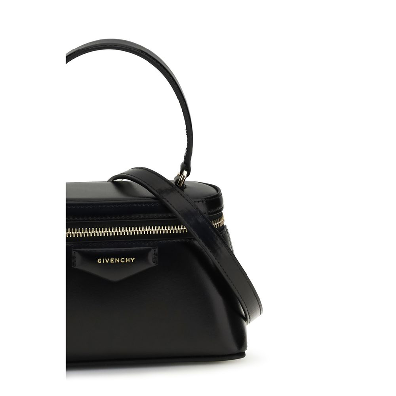 Black calf leather bos taurus handbag-null