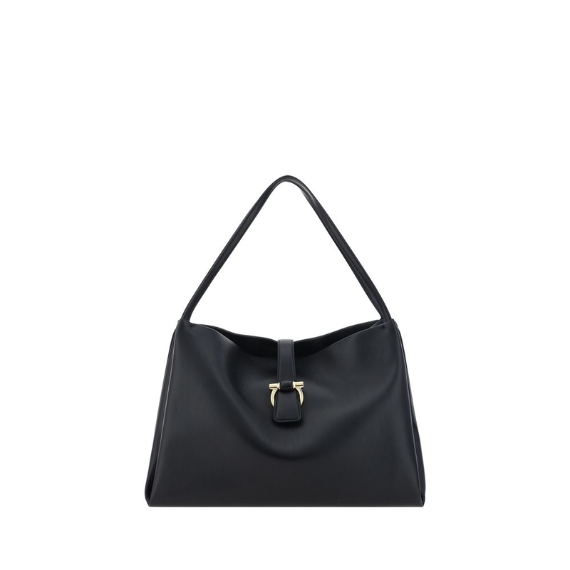 Black calf leather bos taurus handbag-null