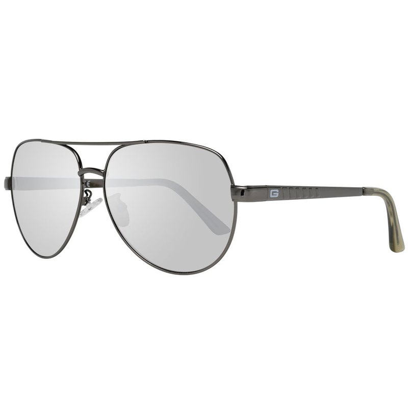 Gray metal sunglasses-null