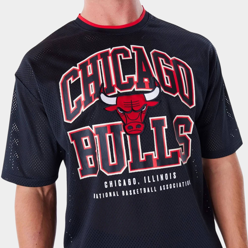 Nba patch mesh tee chicago bulls image number null
