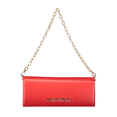 Rosso polyurethane women shoulder bag, Red, medium