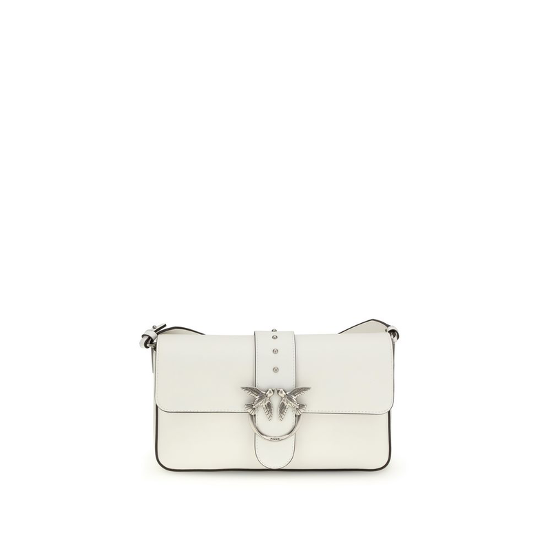 White leather shoulder bag-null
