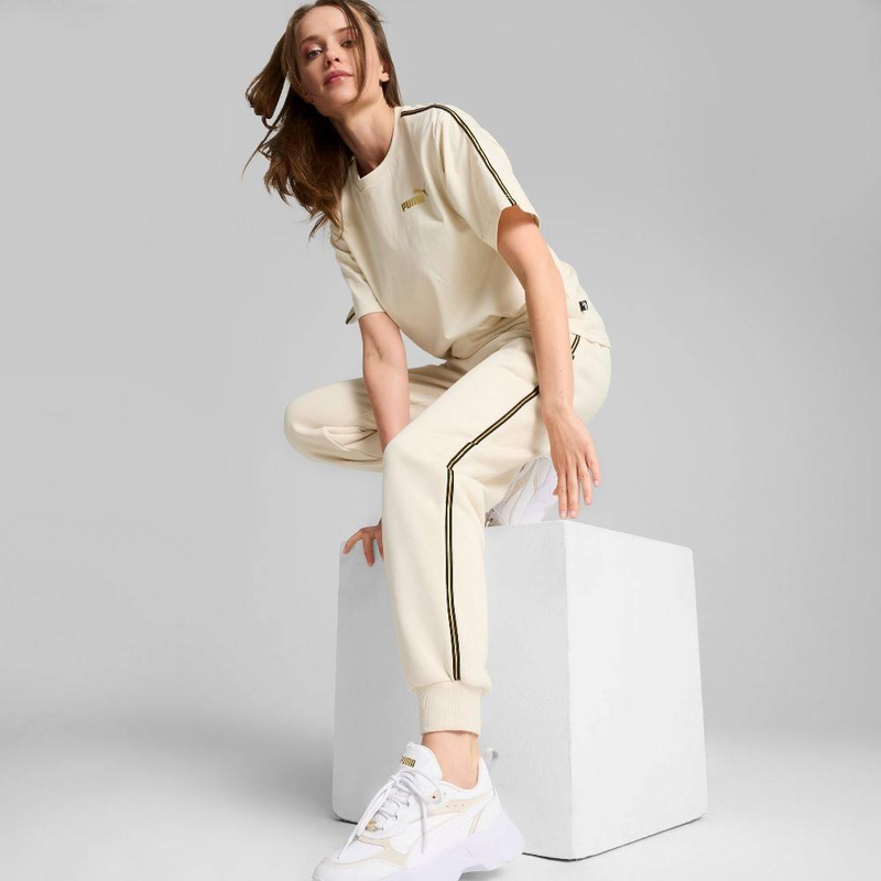 Essentials tape minimal gold sweatpants fleece image number null