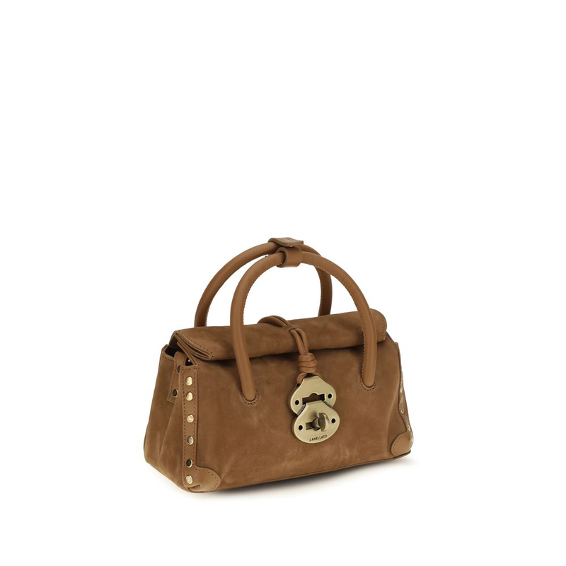 Brown calf leather bos taurus handbag-null