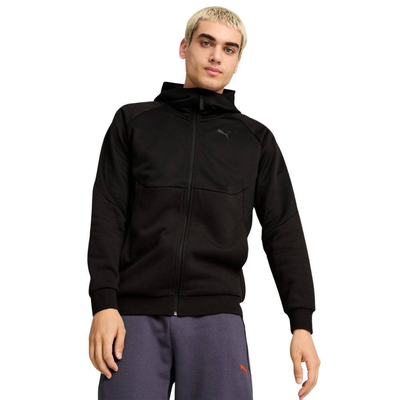 Tech fz hoodie fleece, Black, medium