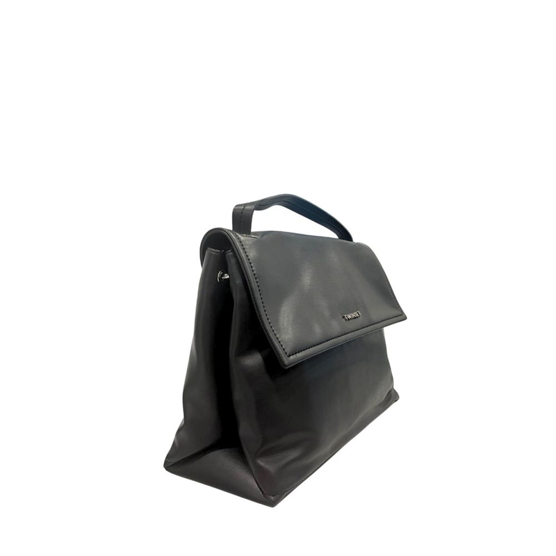 Black pu women handbag-null