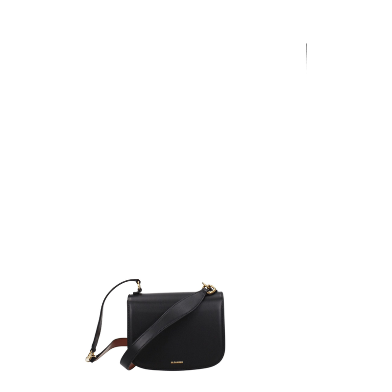 Black leather handbag-null