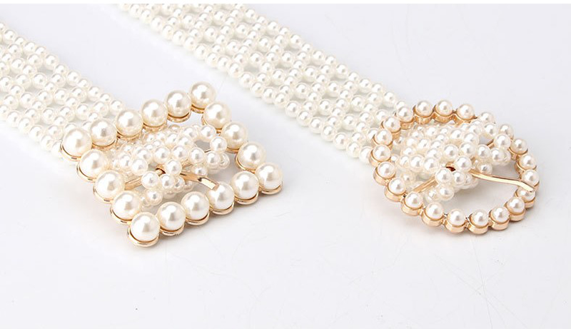 Pearl belt with round-null