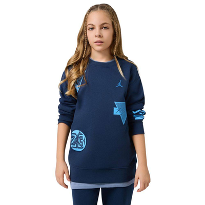Nike jordan boys see me shine crew, Navy, medium