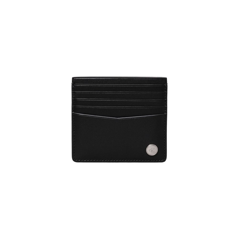 Black leather wallet-null