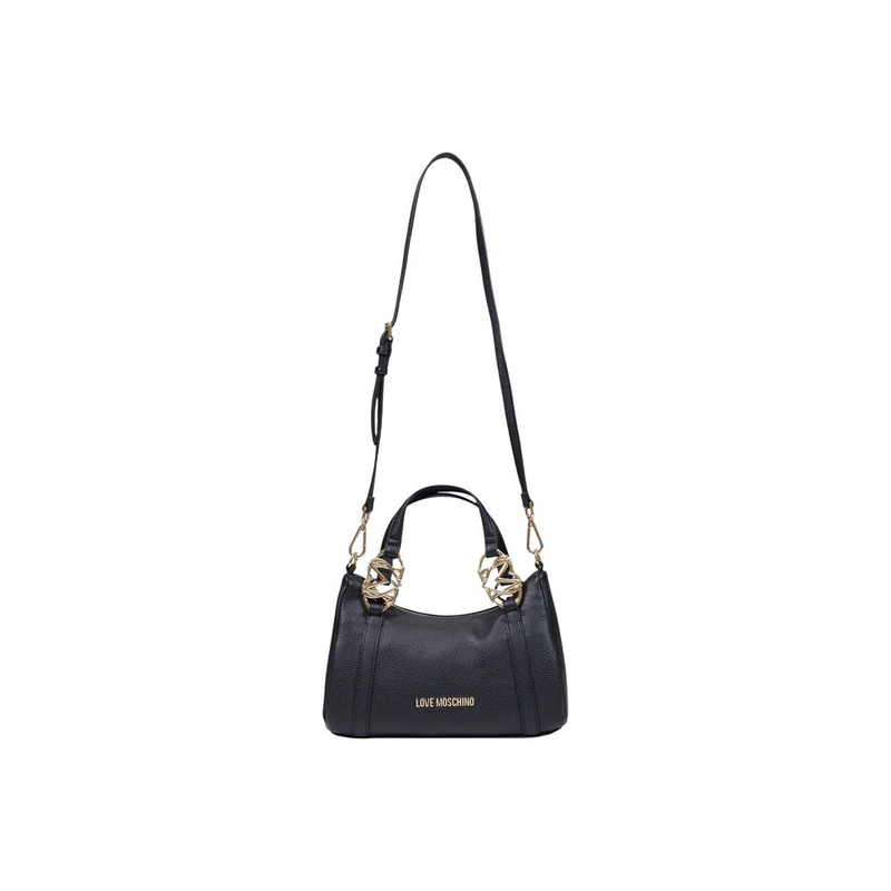 Black polyethylene handbag-null