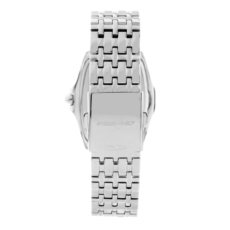 Silver stainless steel dress watch-null