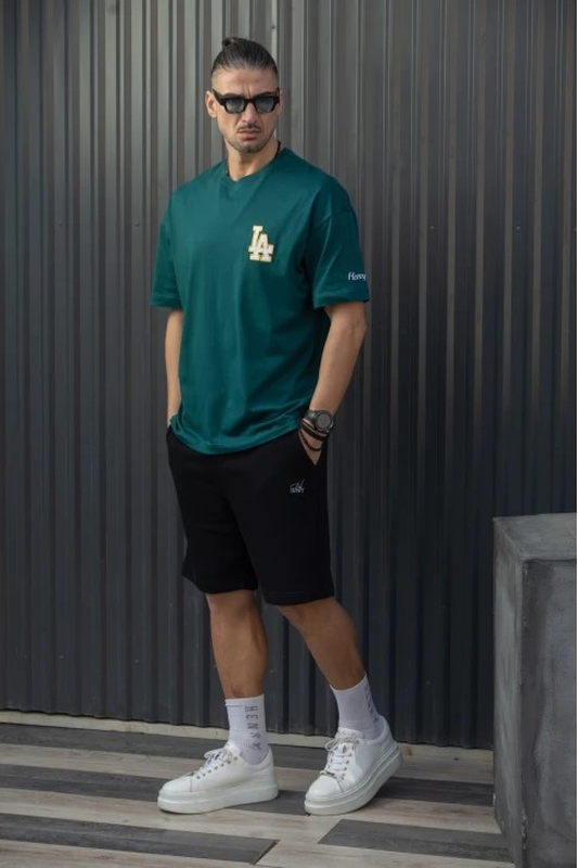 Henry la premium logo embroidery tshirt-null