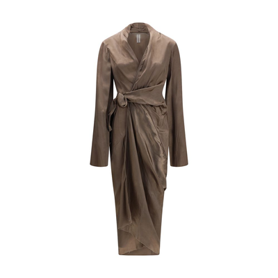 Brown copper casual dress, Brown, medium