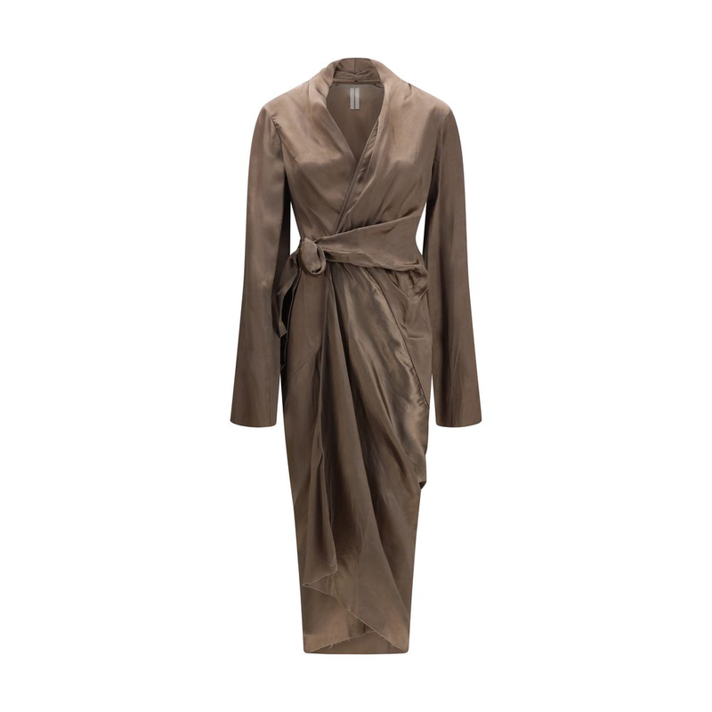 Brown copper casual dress-null