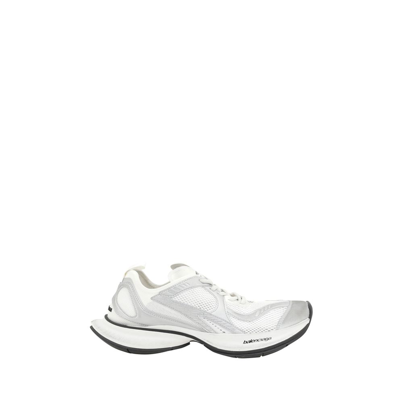 White polyethylene athletic sneakers-null