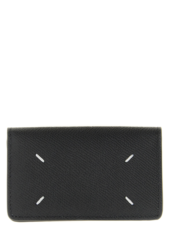Black calfskin cardholder-null