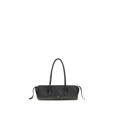 Black lamb ovis aries aries shoulder bag, Black, medium
