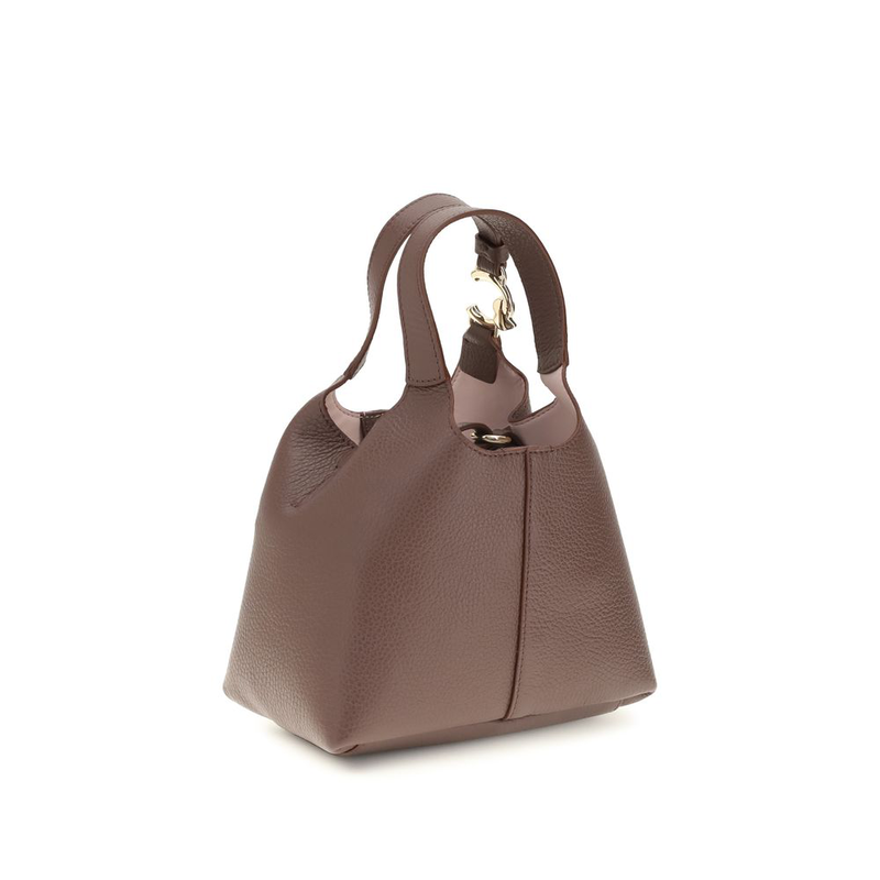 Brown calf leather bos taurus handbag-null