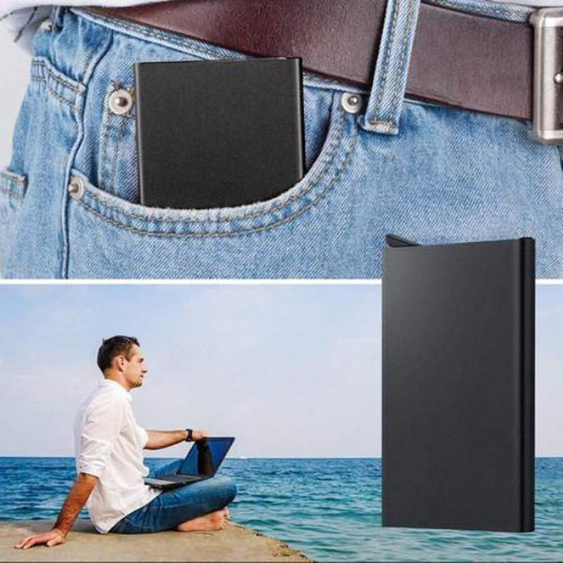 Product image: Μεταλλικό πορτοφόλι πιστωτικών καρτών rfid-null