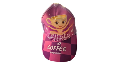 Kids ballerina cappuccina cap – pink coffee cartoon hat, , medium