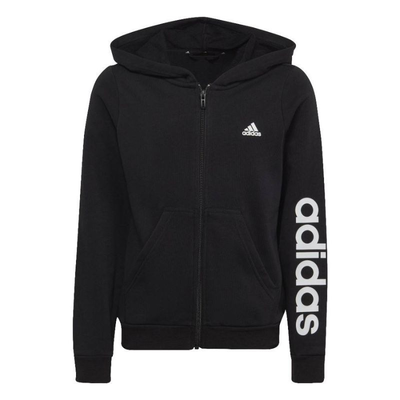 Adidas g lin fz hoodie, Black/white, medium