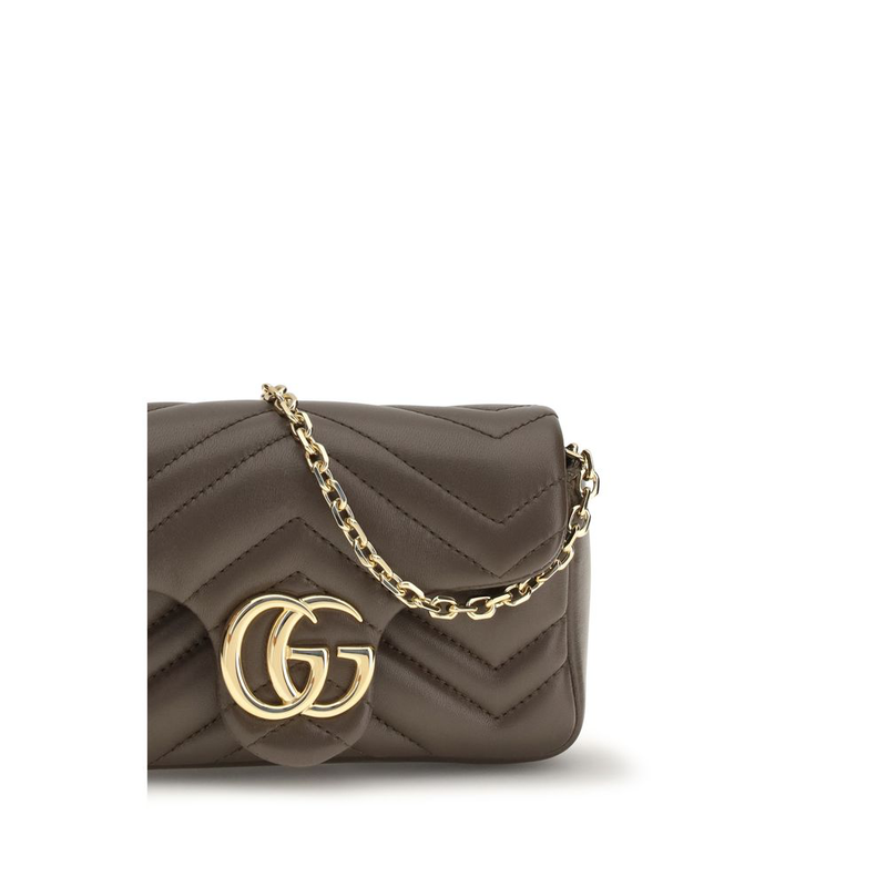 Brown calf leather bos taurus shoulder bag-null