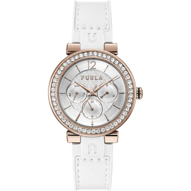 White synthetic dress watch-null