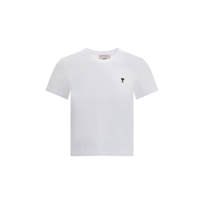 White cotton t-shirt, White, medium