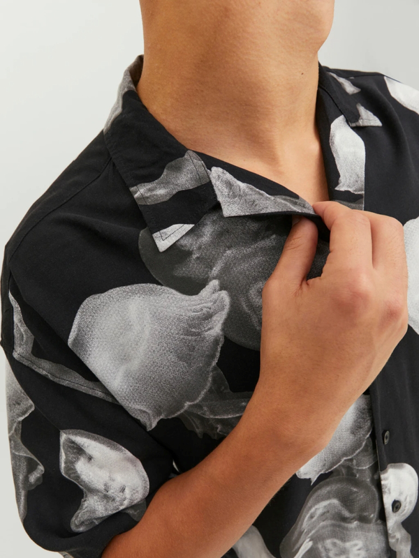 Jack&jones jcounnatural reggie resort shirt ss ln image number null