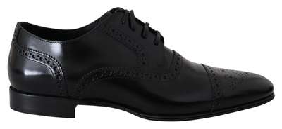 Black leather men derby formal loafers shoes, Black, medium