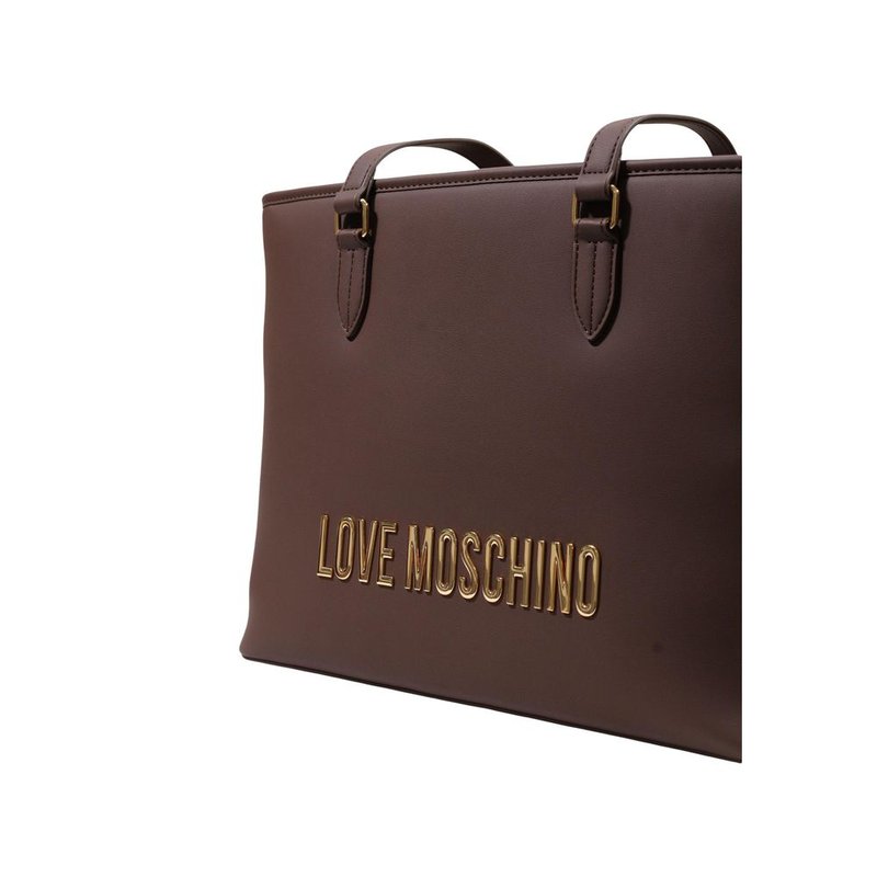 Brown polyethylene handbag-null
